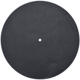 Genuine Leather Turntable Platter Mat - Black