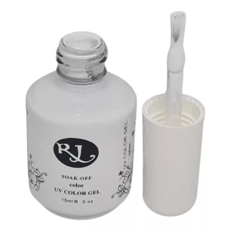 Rj Gel Semipermanente De 3 Pasos Color Blanco 15ml