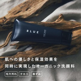  Blue Face Wash, 2.5 oz (72 g), Face Washing, Men's, Skin Care, Present, Men's, Gift, Organic, For Dry Skin, Sensitive Skin, Facial Cleanser, Pores, Rough Skin) BLUE Face WASH 2.5