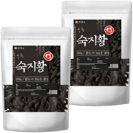 Domestic rehmannia glutinosa 300g (2 packs) (9 packs) Rehmannia glutinosa tea / 국산 숙지황 300g 2개 (9증9포) 숙지황차