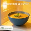 BUSOKIP 40OZ Wheat Straw Bowls Sets of 8, Unbreakable &