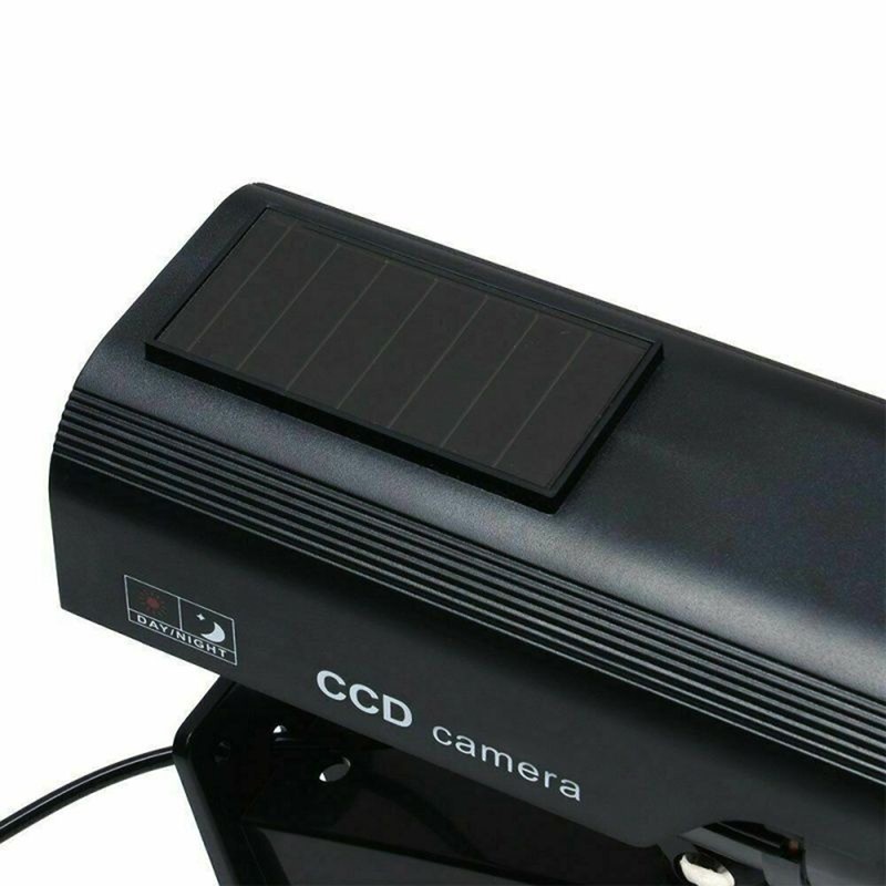 Solar Powered Simulated Dummy Camera Security CCTV Outdoor Waterproof Emulational