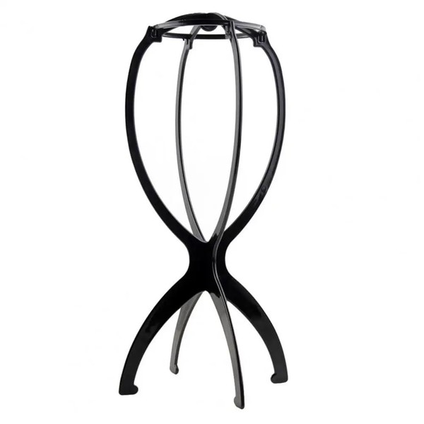 CAREBELL Portable Wig Stand Black Mannequin Wig Head Styrofoam Heads