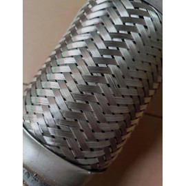 2.5" x 6" Exhaust Flex Pipe Stainless Steel 10" Corrugated Flexible Joint Tube for Car Trucks