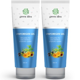 green idea - Lymforegen gel - Stimulates the lymphatic system with 15 herbs and essential oils - effective regeneration - supports lymphatic drainage and drainage - active herbal formula 250 ml (200)