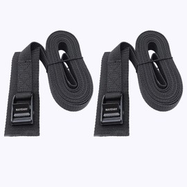 MAYEHAY 2Packs 6.5 Ft Cam Buckle Lashing Strap Tie Down Strap, Kayak Straps, Cargo Straps with Webbing Pad for Roof Rack Straps,Trailer,Truck,SUV,Kayak,Surfboards Tie Downs