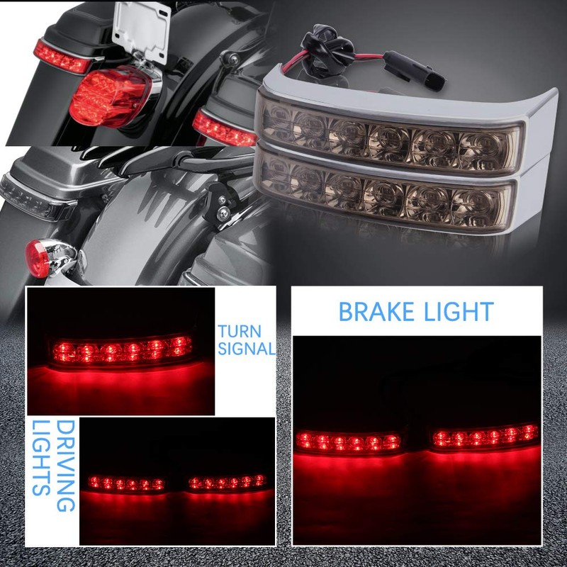 DREAMIZER Saddlebag Luggage Tail Light LED Rear Lamp Compatible with
