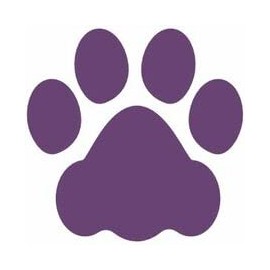 LiteMark Sensory Path Durable Vinyl -3" Purple Puppy Paws 12 Pack-Mix and Match with Our Other Shapes and Phrases to Create Great Activities for Children in The Classroom, Daycare or playroom