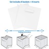 Storage Cubes - 11 Inch Cube Storage Bins (Set of