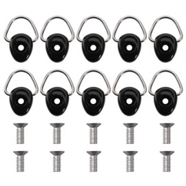VGOL Pack of 10 Car Boot D-Rings Attachment Screws D Shape Quick Release Stainless Steel Compatible with Jimny 2019-2020 for Car Interior