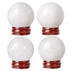 dssmboom 45-50mm Crystal Ball Ornament with Wooden Stand for Meditation,