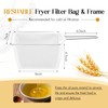 Honeydak 9 Inch Oil Fryer Filters with Stainless Steel Handle