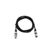Cable MC-15, 1,5m,black,XLR m/f,balanced