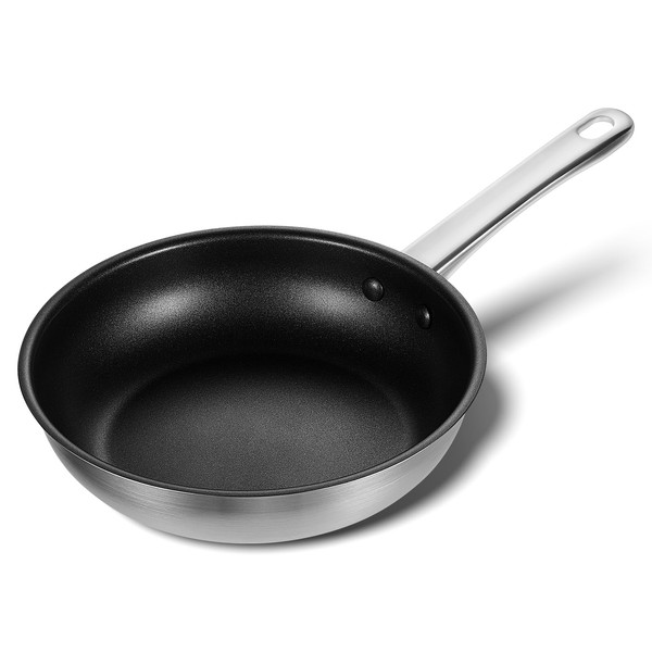 KOCH SYSTEME CS Stainless Steel Frying Pan 8 Inch, Non-Toxic