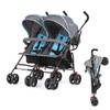 Dream On Me Volgo Twin Baby Stroller, Lightweight Side-by-Side Double