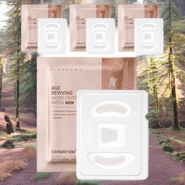 Derma Firm Eye Area Intensive Care Eye Lifting Age Reviving Micro Crystal Patch Plus 4 Pieces 1 Piece / 더마펌 눈가 집중 관리 아이 리프팅 에이지 리바이빙 마이크로 크리스탈 패치 플러스 4개 1개입