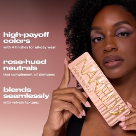 Urban Decay Naked 3 – Paleta de Sombras de Ojos, 12 Tonos Rosados Neutros con Acabado Mate, Satinado y Shimmer, Sombras de Ojos de Alta Pigmentación y