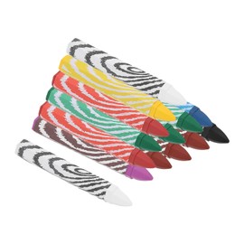 PATIKIL Lumber Marking Crayons, 24 Pack 4.1"x0.6" Hex Wax Tire Marker Drawing Crayons for Wood, Glass, Ceramics, Cartons, Cloth, Stone, Multicolored