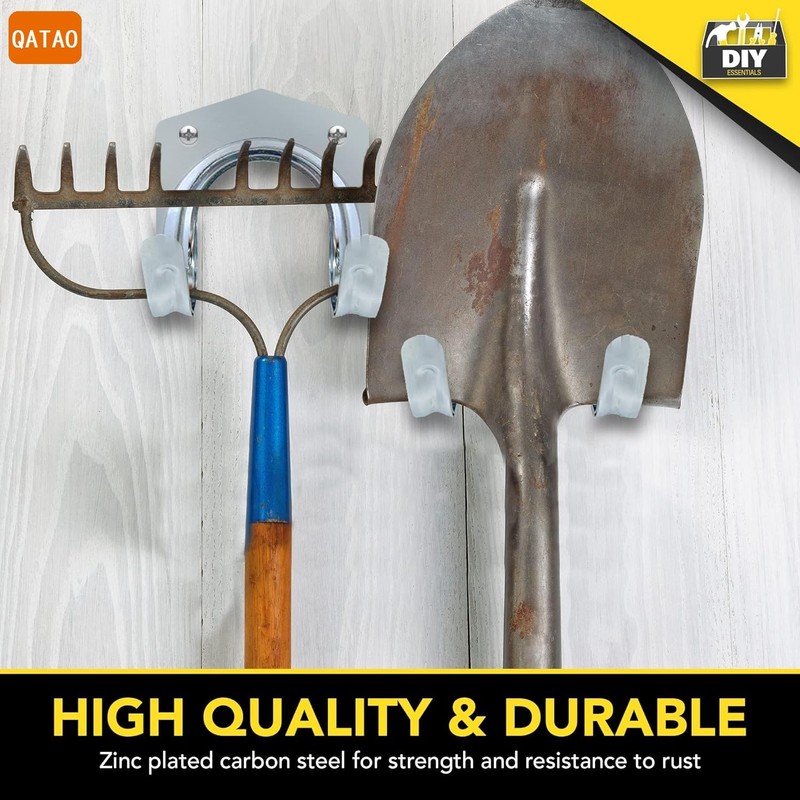 10Pack Wall Hooks for Garage Tool Storage, Tool Hanger Hooks