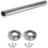 Round Rail 25mm Wardrobe Polished Chrome Hanging Tube Cut to