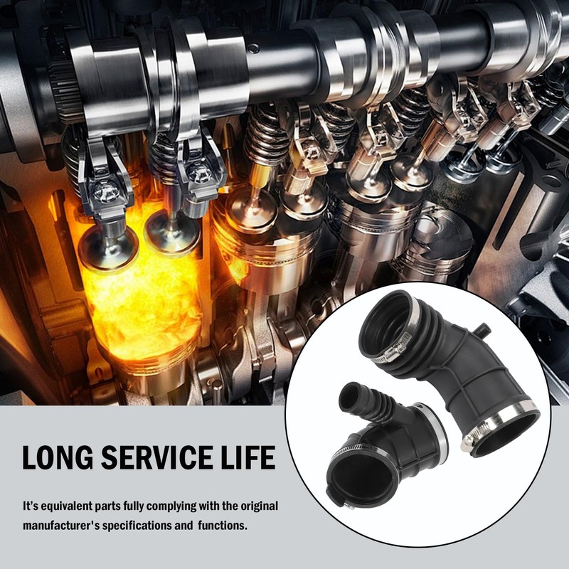 FanPaYY 2 x Intake Hose Air Hose Bellows Rubber Hose