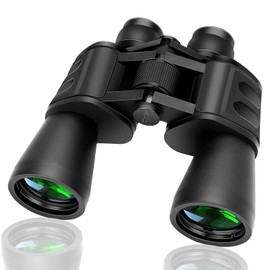 ZIYOUHU 20x50 Binoculars for Adults High Powered with Low Light Compact Waterproof Binoculars for Bird Watching Hunting Travel Football Stargazing BAK-4 Prism FMC Lens(Black)