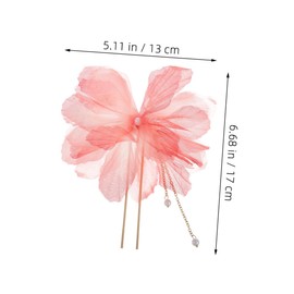 SAFIGLE 2pcs Vintage Floral Hair Sticks Elegant Flower Hairpins for Weddings Parties and Evening Events Unique Design Hair Bun Accessories Sturdy Construction for Lasting Beauty