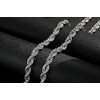THE BLING KING Luxury Silver Luster: 8mm Premium Gold-Plated Rope