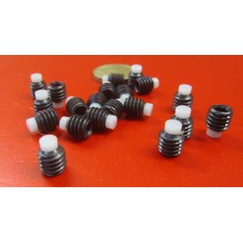 Black Oxide Finish Alloy Steel Nylon Tip Set Screw 5/16"-18 x .312" Thread Length 20 pcs