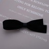 Cybche French Black Hair Bows Bow Hair Clips Velvet Bow