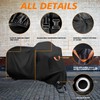 Motorcycle Cover Waterproof Outdoor,86.6"x41"x50", Durable Polyester Cloth,All-Weather Protection Moped Bike