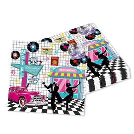 ParPix 20 Stück Rock Disko Deko Servietten, 33x33cm Disco Party Deko Serviettens, 70er 80er 90er Partys Papierservietten, Serviettens Geburtstag Discokugel Dekoo, Discokugel Party Papierservietten