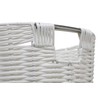 Arpan White Resin Plastic Strong Round Waste Paper Bin/Basket/Storage -Ideal