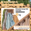 KYIAANY Coat Rack Wall for Farmhouse: Wood Rustic 6 Hooks