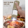 Baotom Electric Salt and Pepper Grinder Set with Dual Charging