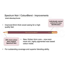 Spectrum Noir ColorBlend Pencils-24 pc ColourBlend Premium Blendable Artists Pencils, Naturals, Pack of 24, Beige