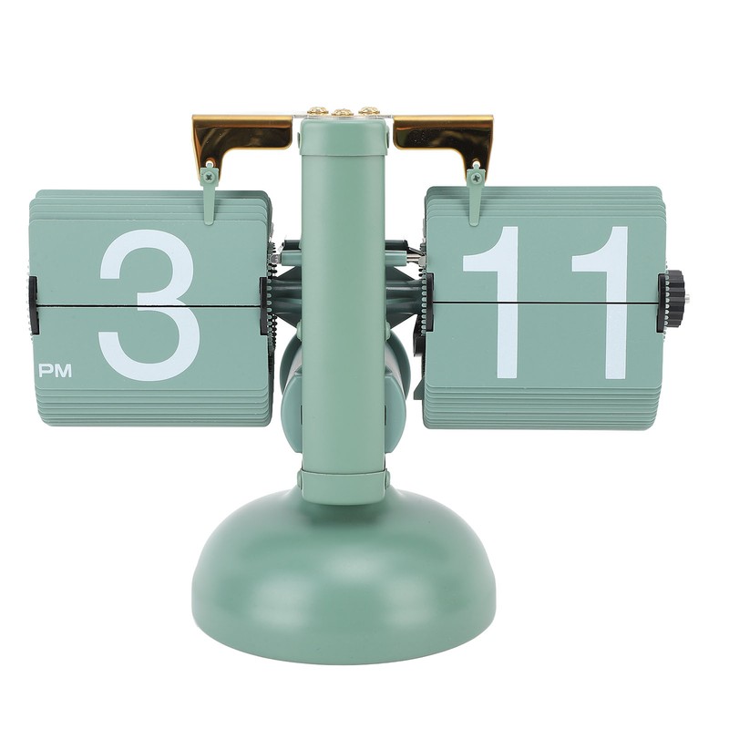 Retro Flip Down Clock with Reminder Timer Stable Accuracy Creative
