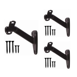 Heavy Duty Handrail Bracket Oil Rubbed Bronze Black, 3 Pack | HOWTOOL
