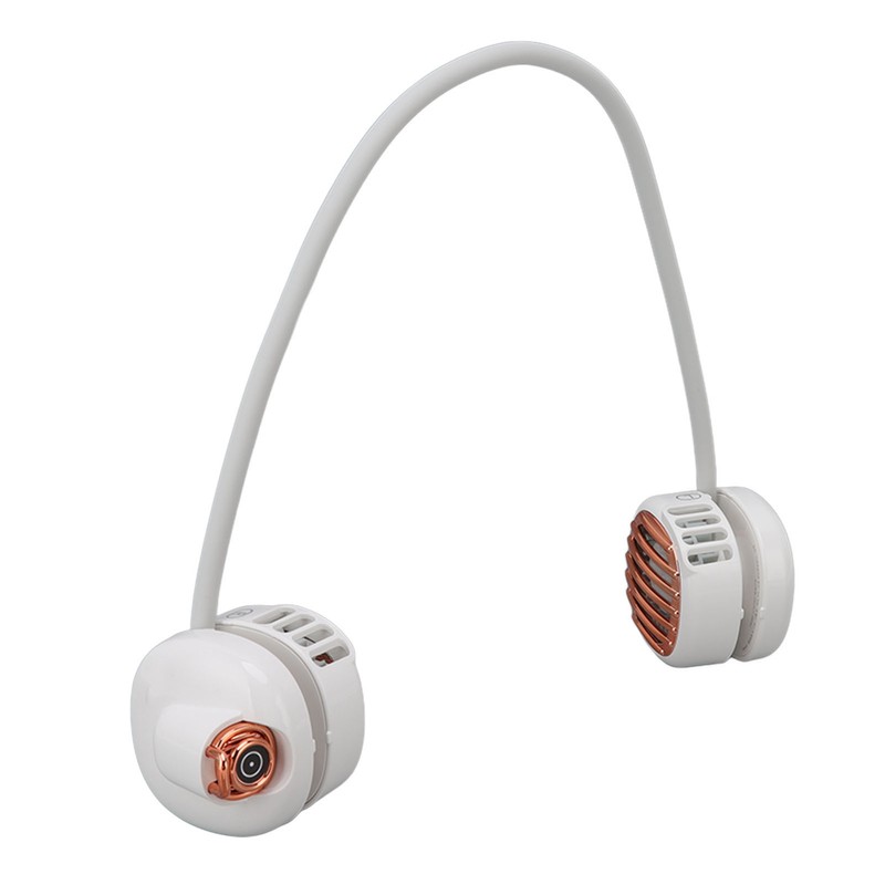 USB Charging Neck Fan Dual Fans Hands Free Super Airflow