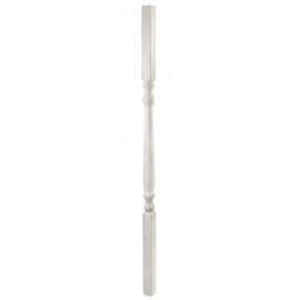 PLUM_FITTINGS 1 1/4" Sq x 34" Colonial Thermoformed Vinyl Spindle - White (LMT 3140-34.0-WH..