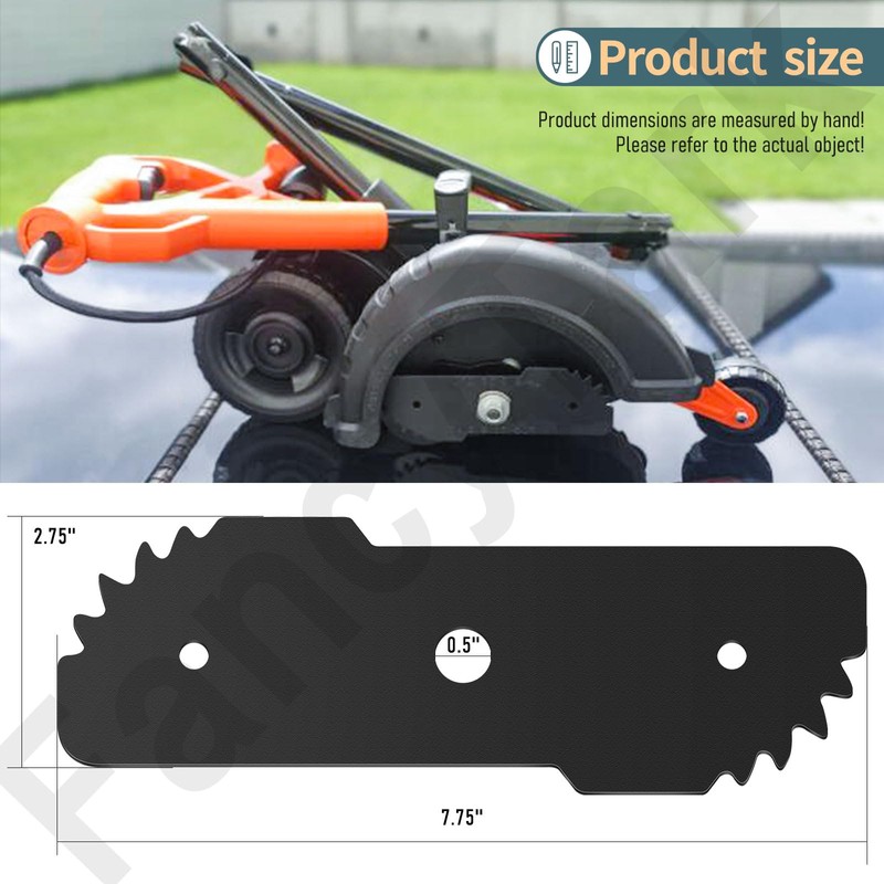 HandyTek 2-Pack EB-007 Edge Hog Heavy-Duty Edger Replacement Blades Compatible
