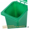 Operitacx Set of 2 Table Wheelie Bin with Lid, Practical