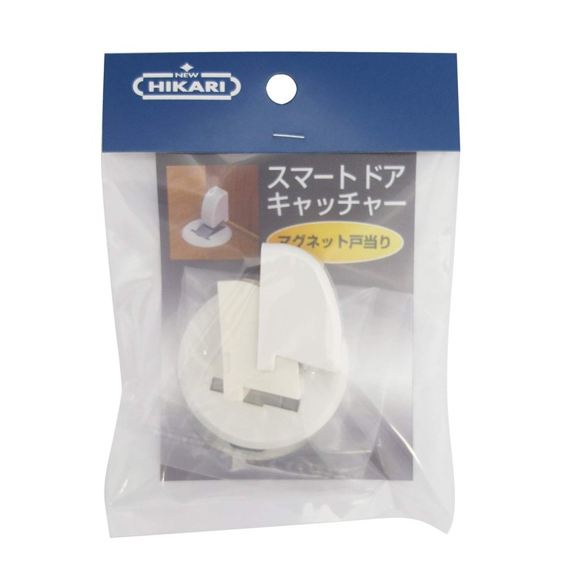 Shimizu SH-TMG40W Smart Door Catcher, Magnetic Door Stop, White, New
