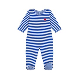 Petit Bateau Baby A0CKO Sleep Well Bridge Back, Perse/Avalanche, 12 Months