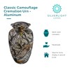 Classic Camouflage Cremation Urn for Ashes, Aluminum, Camouflage Urn, Adult