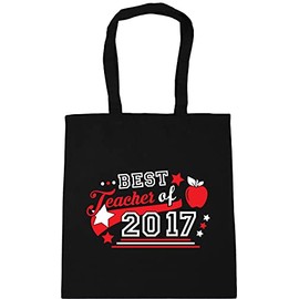 Hippowarehouse Best Teacher Of- CUSTOMISED Choose Your Year Tote Shopping Gym Beach Bag 42cm x38cm, 10 litres