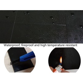 XUANINY 88-Piece Peel and Stick Metal Backsplash Tiles, Self Adhesive Aluminum Mosaic 3D Wall Sticker for Kitchen Subway(3"x6") (Rectangle) (Black Relief, 88)