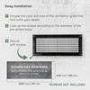 Vent Systems 3" x 10" Inch (Opening) Black Plastic Air