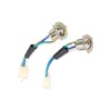 uxcell 2pcs 3 Pins Motorcycle Headlight Wires Harness Connector Sockets