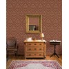 Norwall SD36139 Stitched Damask Prepasted Wallpaper, Multi